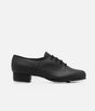 BLOCH S0301M men’s black leather Oxford tap shoe with front laces and a low heel