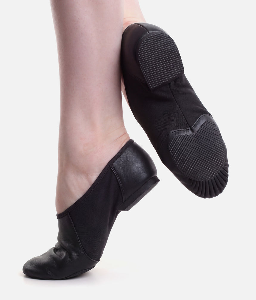 BLOCH Neo-Flex Leather Slip-On Jazz Shoes • S0495 Black