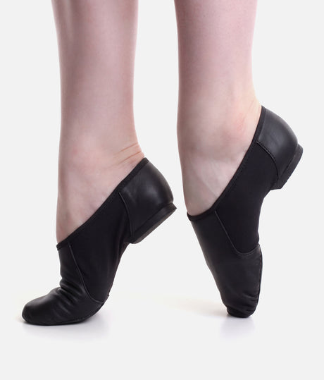 BLOCH Neo-Flex Leather Slip-On Jazz Shoes • S0495 Black