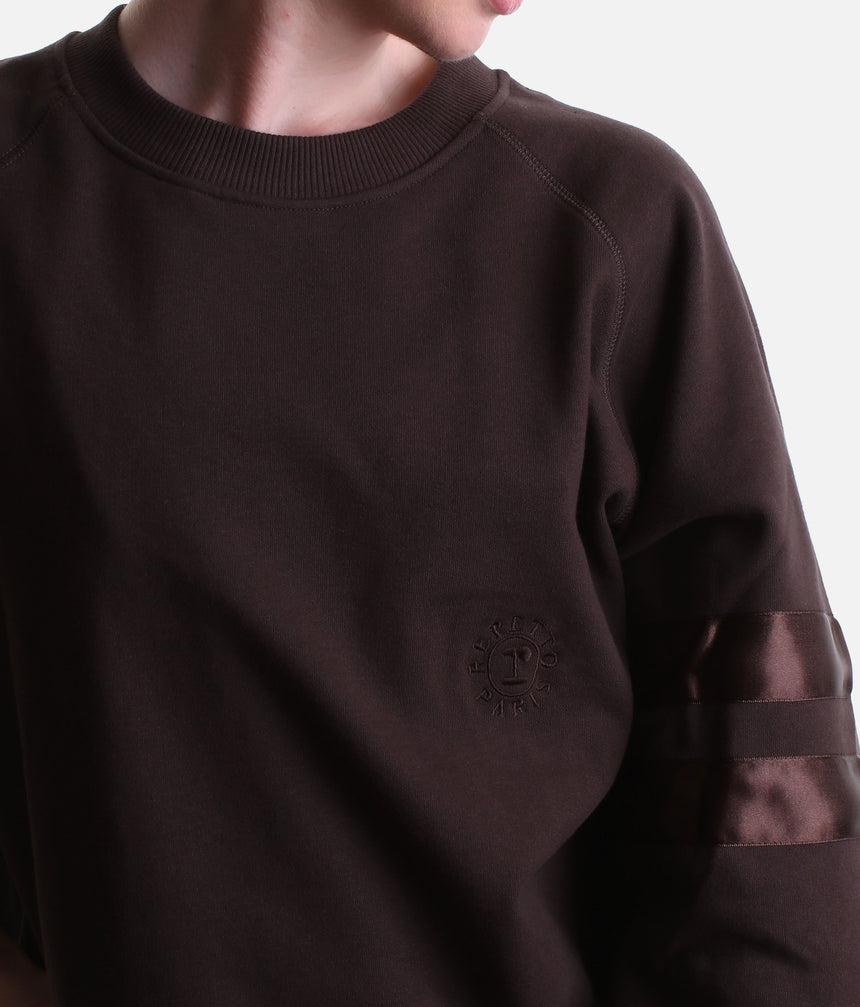 Signature Satin Oversized Sweatshirt • Ballet Warm-Up Layer - S0573
