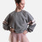 Oversized Sweatshirt with Satin Ribbon Detailing - S0573