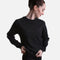 Repetto Embroidered Logo Sparkle Sweatshirt • Black Cotton Fleece - S0696P