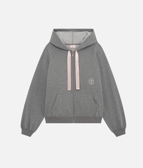 Signature Satin Zip-Up Hoodie • Ballet Warm-Up & Studio Essential - S0700
