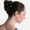 Metallic Gymnastic Scrunchie with Silver Piping