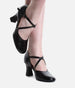 3” Broadway X-Strap Character Shoes, Leather Cabaret Heels - SD143