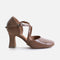 X-Strap Leather Character Shoes - SD143