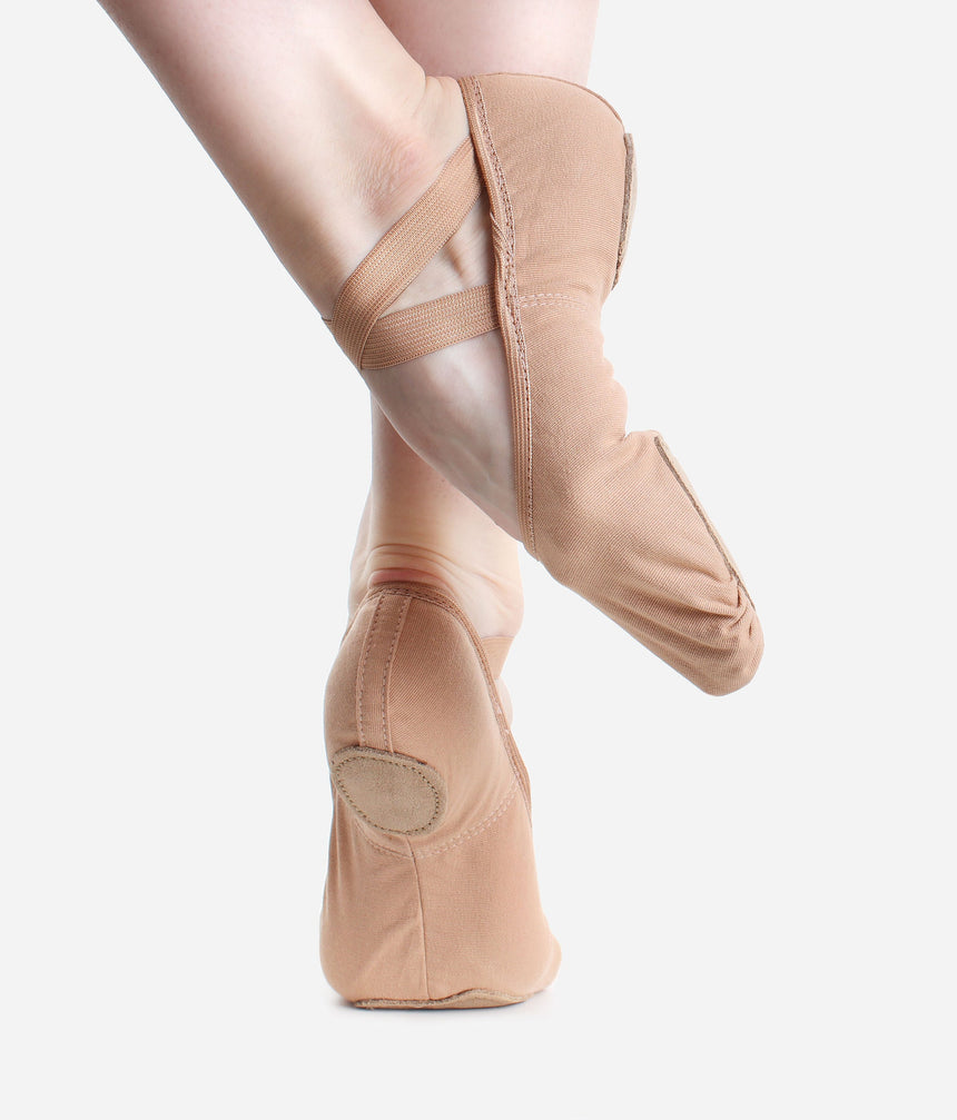 Wide Width, Stretch Canvas Ballet Shoe - SD 16