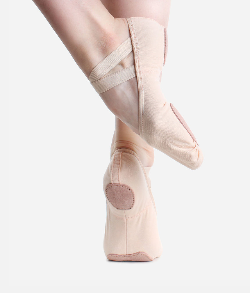 Wide Width, Stretch Canvas Ballet Shoe - SD 16