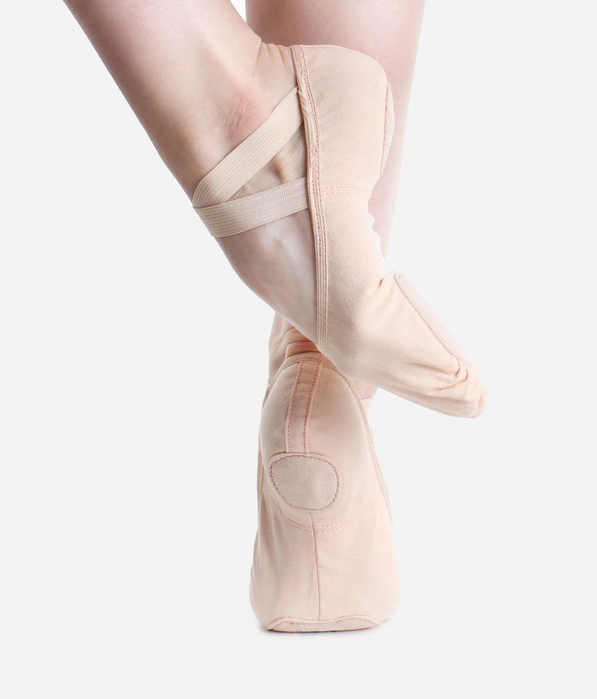 Vegan Stretch Canvas Ballet Shoes – SD16 with Split Sole Design