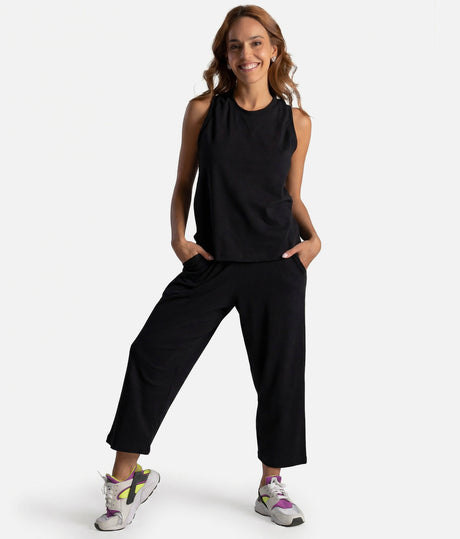 Loose-Fitting Capri Dance Pants, Soft Cotton - SD2407