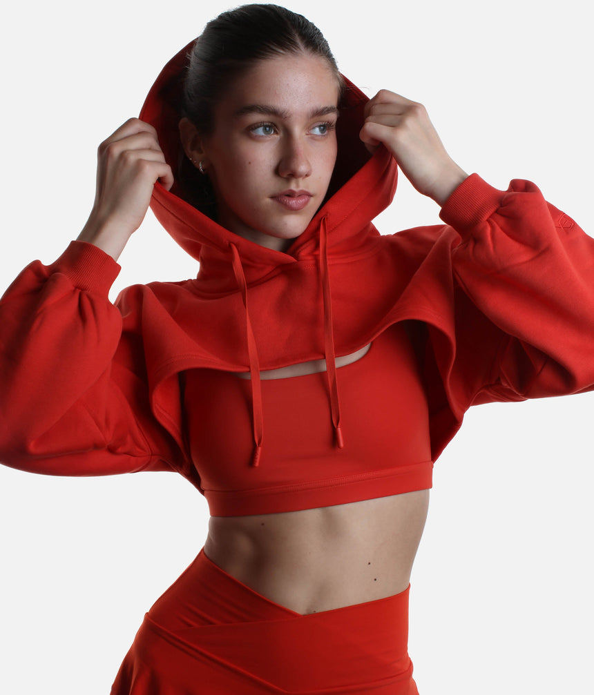 Cropped Cloud Shruggie – Cozy Layer for Dance, Pilates & Gym