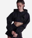 Cloud Shruggie • Oversized Cropped Dance Hoodie