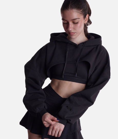 Cloud Shruggie • Oversized Cropped Dance Hoodie