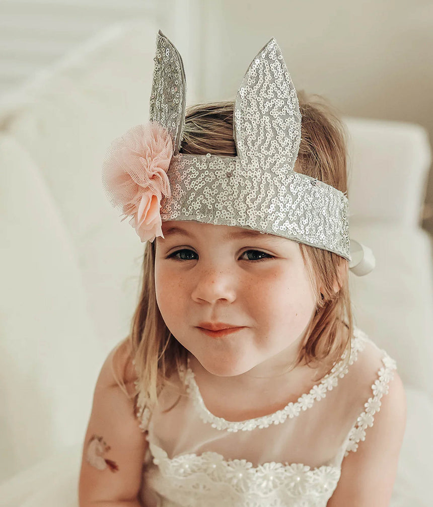 Magical Sparkly Hair Accessory for Tiny Ballerinas - BUNNY EARS CROWN