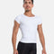 SL111 Franco Men’s Ballet Top • White, Crew-Neck