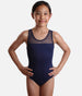 Girls Tank Straps Dance Leotard with Elegant Mesh, Keyhole Back - SL128