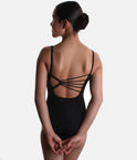 Girls Camisole Dance Leotard with Strappy Back and Rhinestones - SL175
