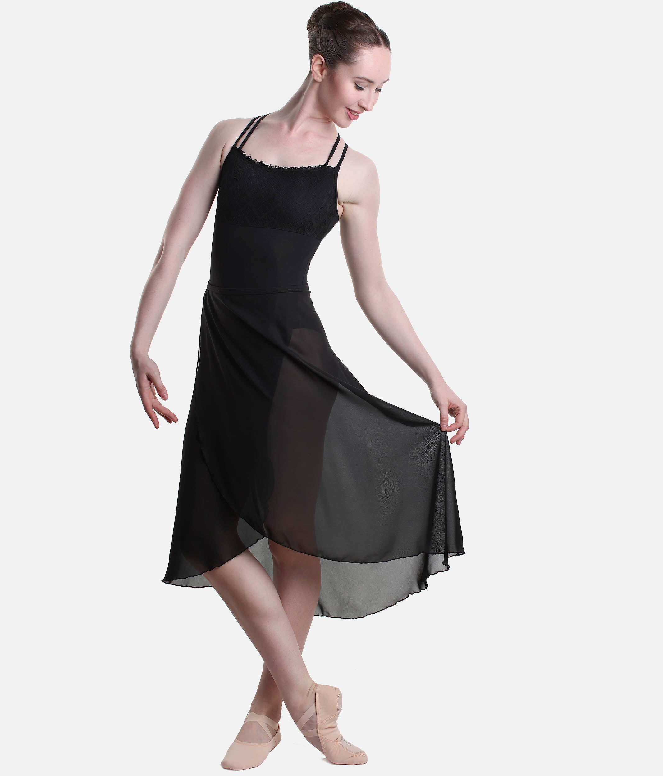 Long Wrap Ballet Skirt, Pull On - 227