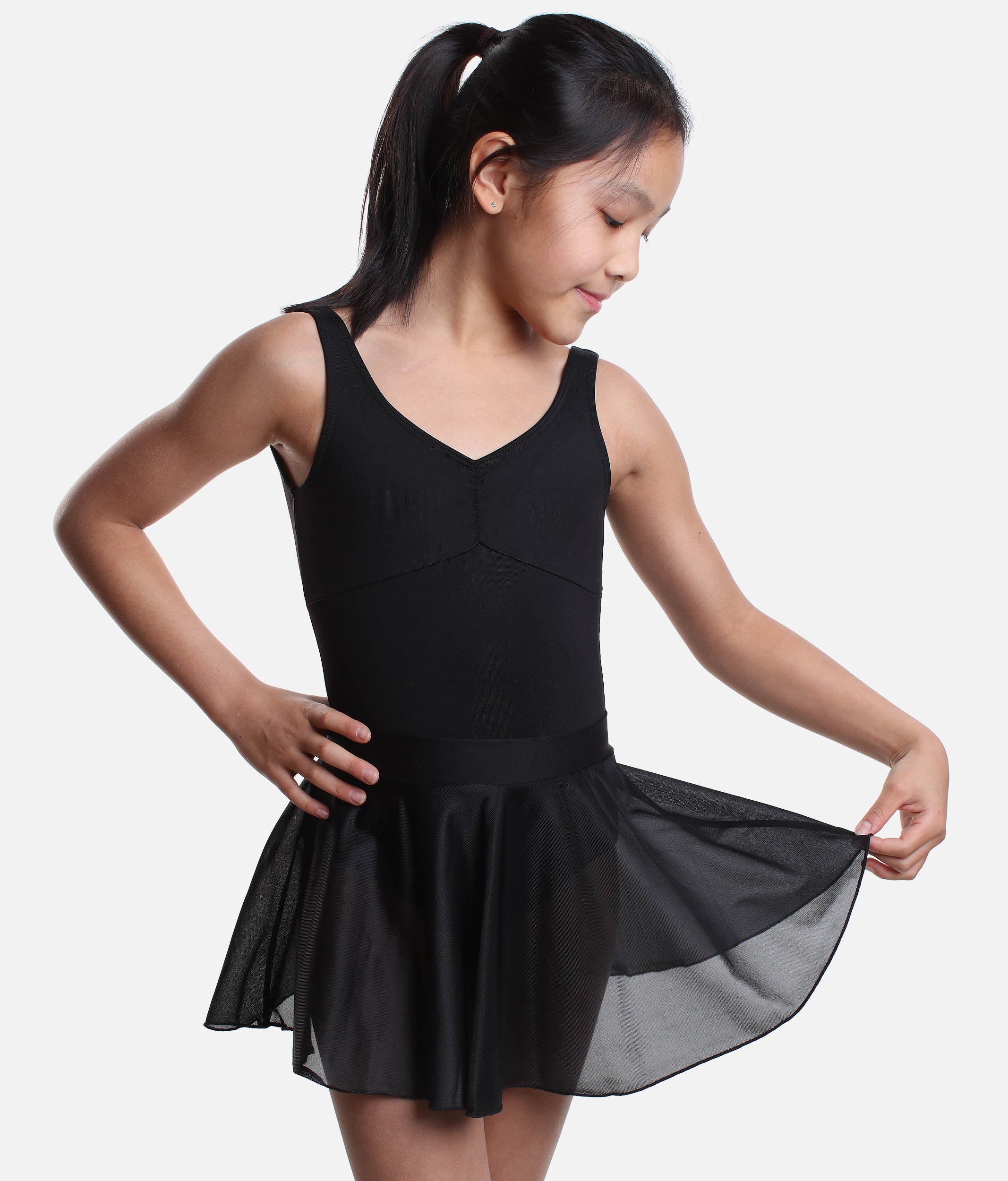 Girls Ballet Skirt, Sheer Circle Skirt - SL63