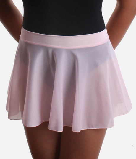 Girls Ballet Skirt, Pull-On with Soft Lycra Waist and Sheer Finish - SL63