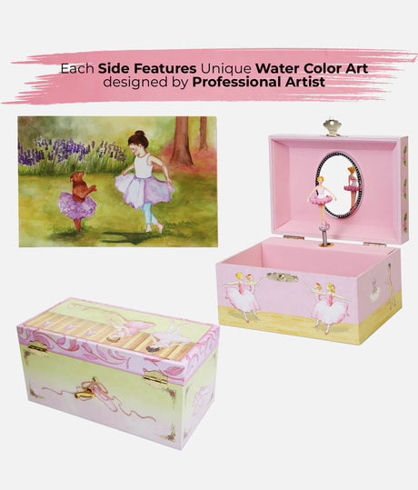 SMALL MUSIC JEWELLRY BOX - Ballet Themed Gift for Girls