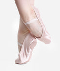 So Danca Split-Sole Pink Satin Ballet Shoe - BAE 15 showing the classic satin finish.