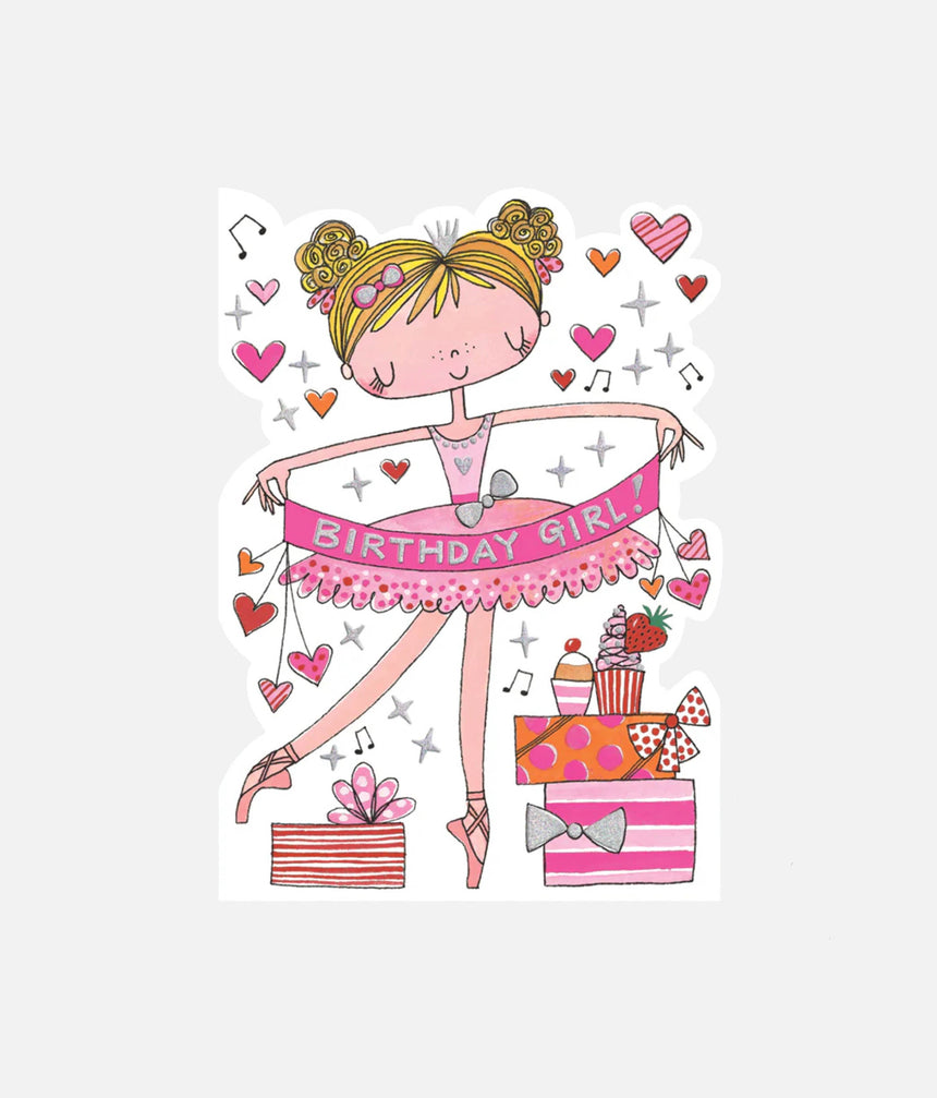 Birthday Card, Dancing Ballerina - STAR13