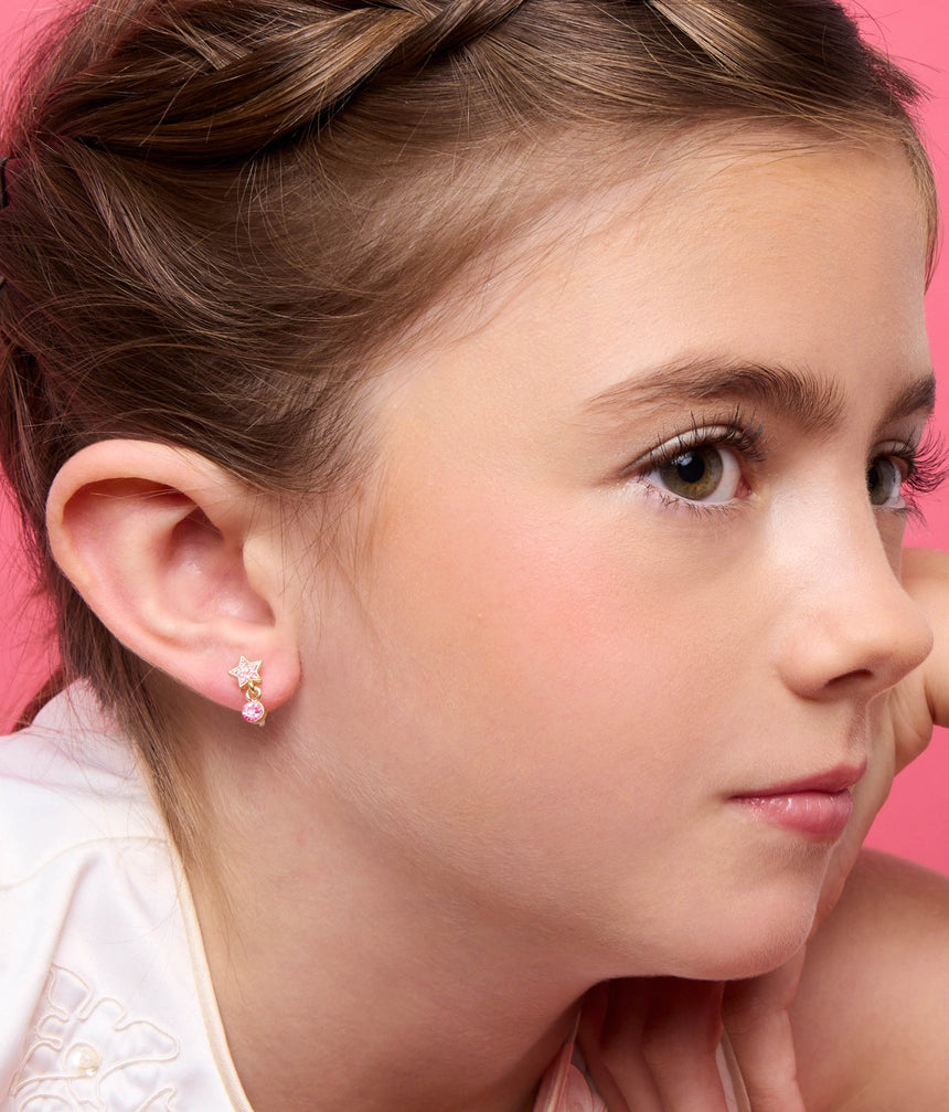 CLIP ON Earrings for Non-Pierced Ears - Little Luxe Star Drop
