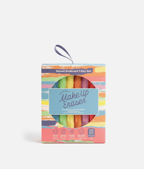 Sunset Boulevard MakeUp Eraser 7-Day Set with Laundry Bag