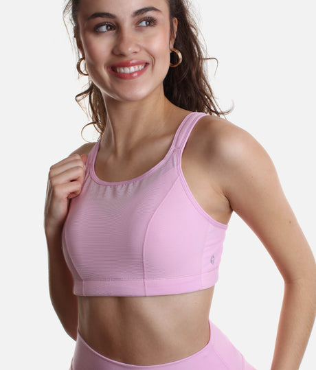 Superbra in Bubblegum - Adjustable Hook-and-eye Closure