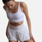 Supershort - White Activewear Essential with Built-In Pockets