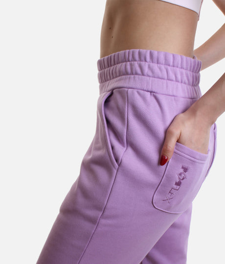 Rollover Waist Sweatpants – Oversized Cozy Fleece Joggers with Pockets