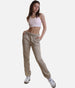 Rollover Waist Sweatpants – Oversized Cozy Fleece Joggers with Pockets