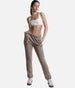 Rollover Waist Sweatpants – Oversized Cozy Fleece Joggers with Pockets