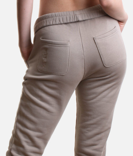 Rollover Waist Sweatpants – Oversized Cozy Fleece Joggers with Pockets