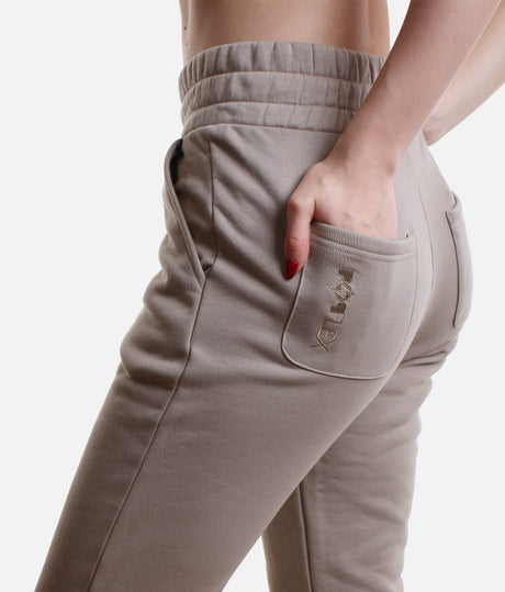 Rollover Waist Sweatpants – Oversized Cozy Fleece Joggers with Pockets