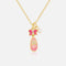 Girls Necklace, Crystal Ballet Shoe - Sweet Petite