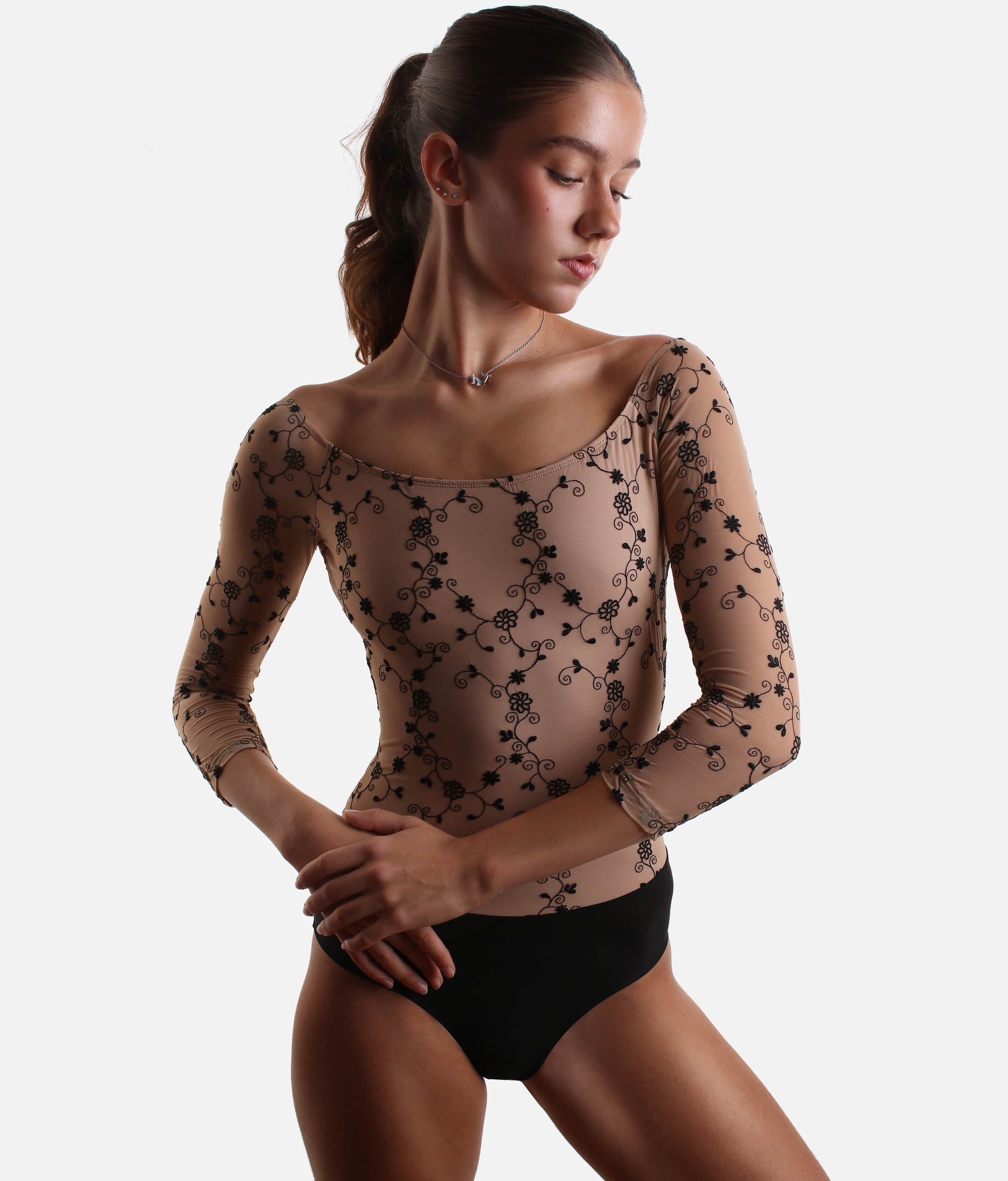 DellaLo Tacita Long Sleeve Ballet Leotard | Icons Collection