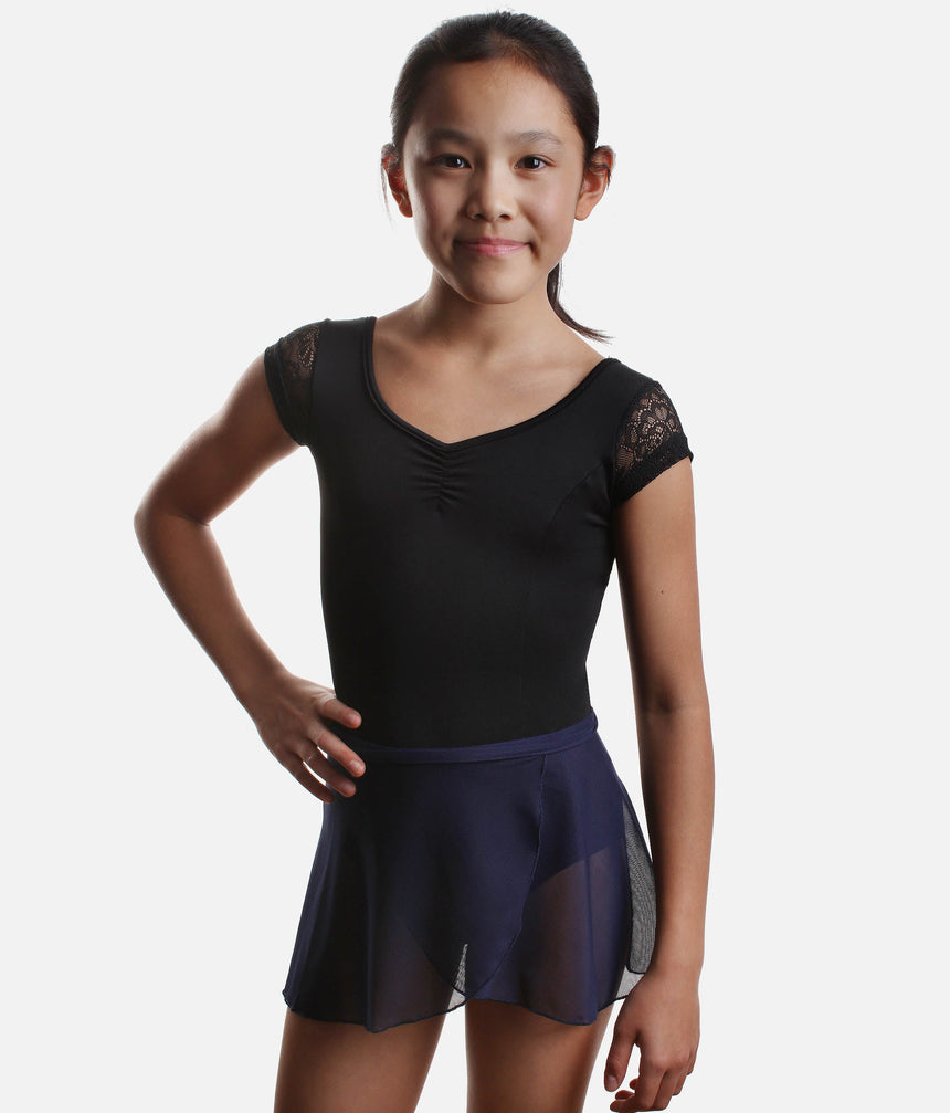 Elegant Wrap Ballet Skirt, Youth Dancewear - TOMOMI