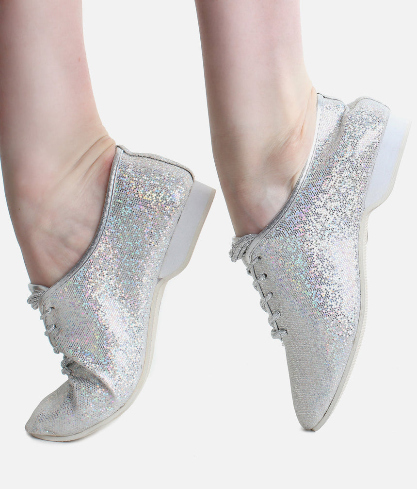 Child's Glitter Jazz Shoe - Glitter