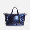 Blue Tendu Yoga Mat Bag T1097 with a metallic finish, contrast webbing and white Tendu logo.