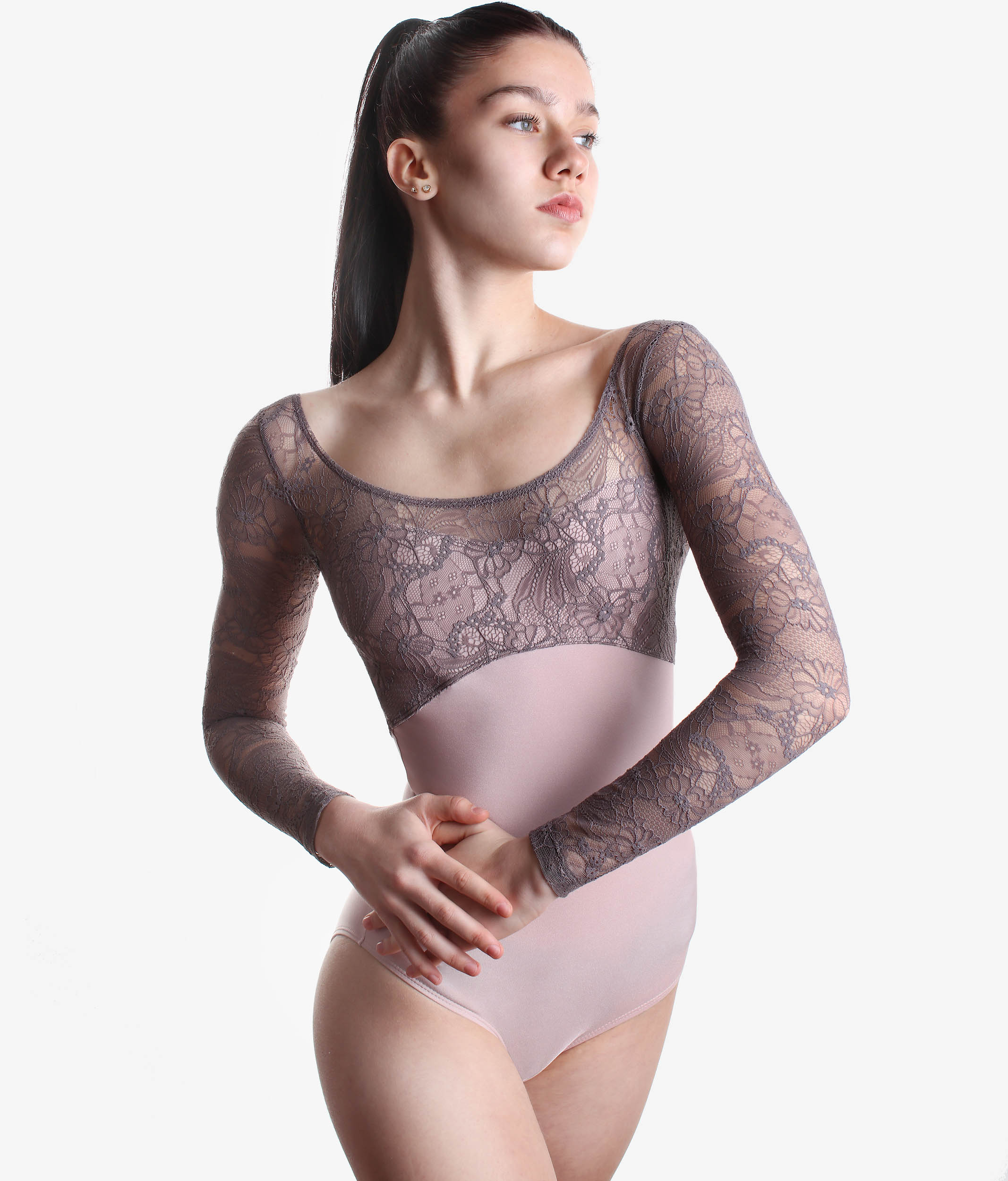 Long Sleeve Laced Leotard - TERSICORE DI