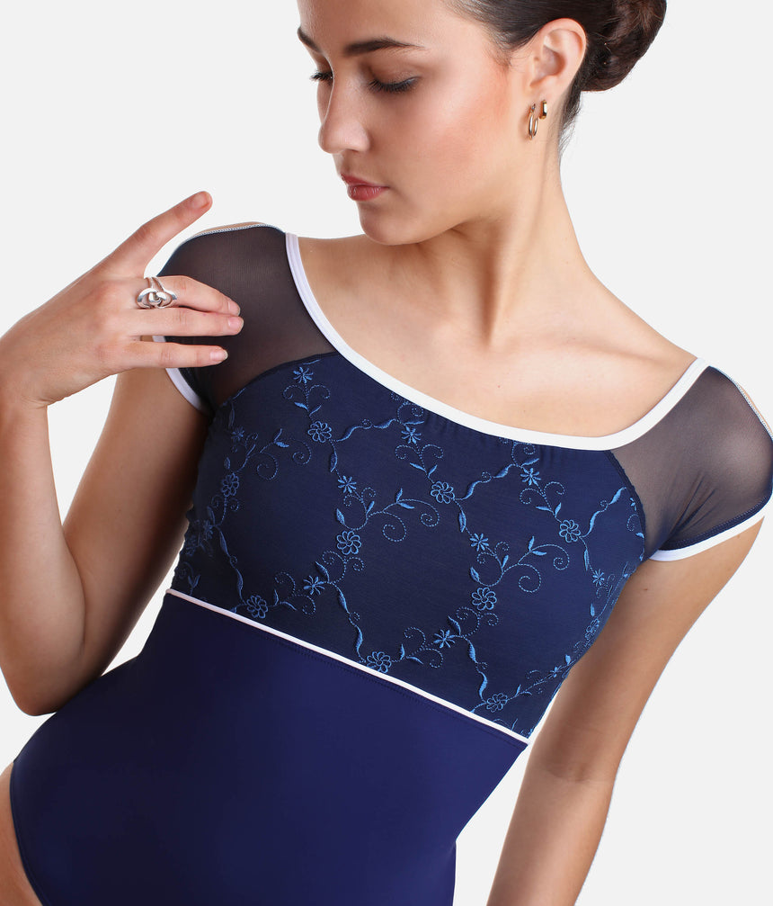 Deep Boat Neck Leotard - ARTIMIDE CL