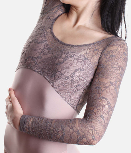 Long Sleeve Laced Leotard - TERSICORE DI