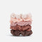 Assorted Textured Scrunchies – 5pc Set in Eucalyptus & Terracotta