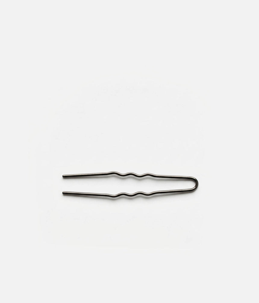 Black Waved U-Pins for Ballet Buns, 24 Pack - TH042