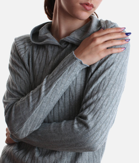 Hooded Sweater for Dancers, Soft Knit Dancewear Essential - THOMASINA