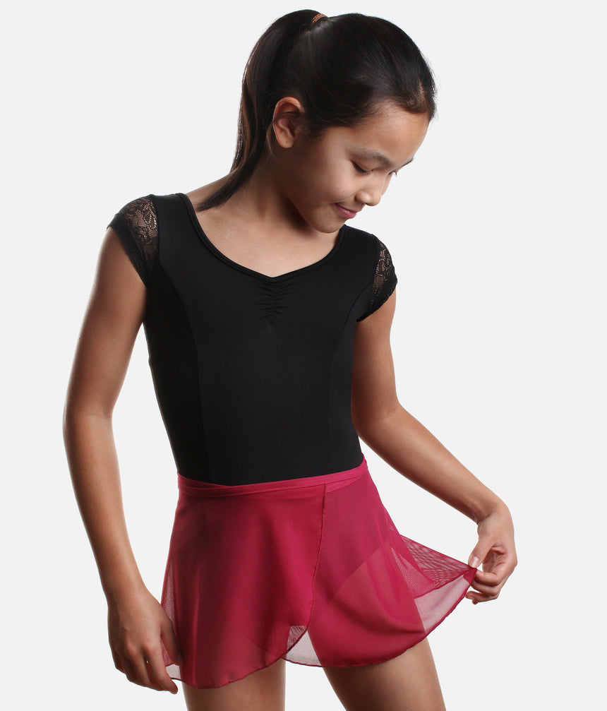 Elegant Wrap Ballet Skirt, Youth Dancewear - TOMOMI