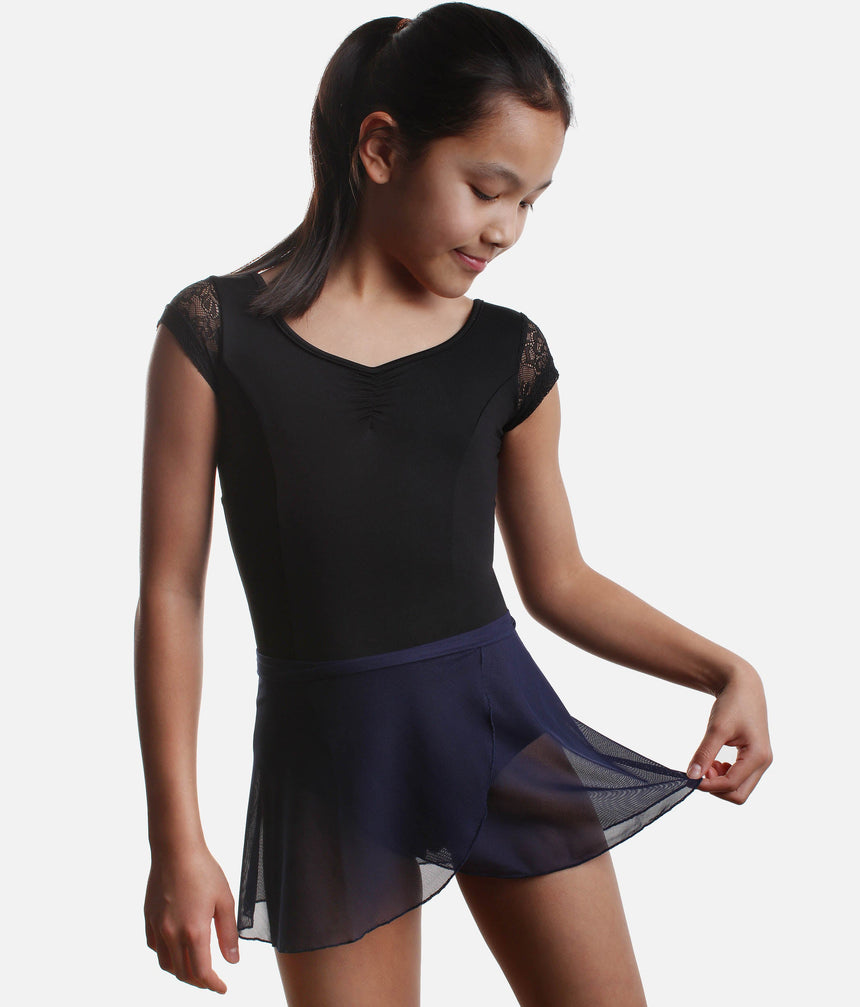 Elegant Wrap Ballet Skirt, Youth Dancewear - TOMOMI