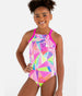 Girls Sporty High Neckline Gymnastics Leotard - TOUCH OF RIO